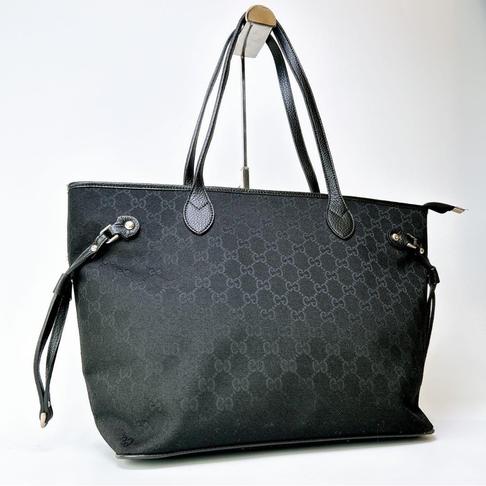 Gucci Black Monogram Tote